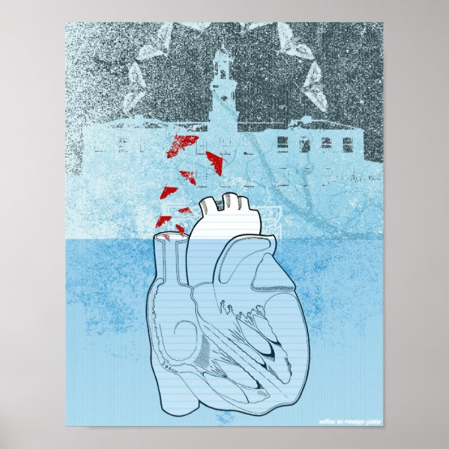 the human heart poster (Front)