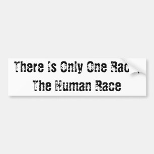 The Human Race Bumper Sticker