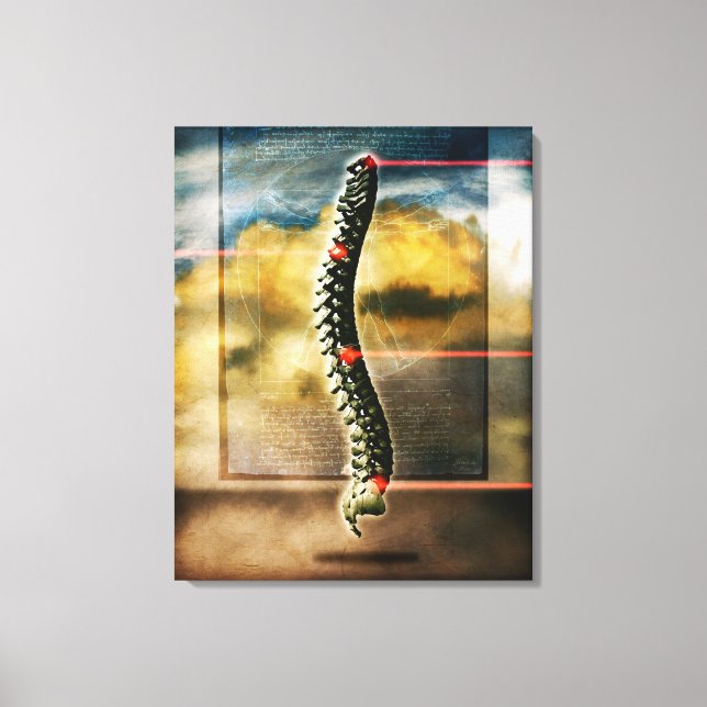 The human spine canvas print (Front)