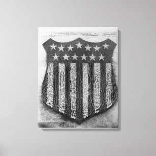 The Human U.S. Shield at Camp/Fort Custer Print