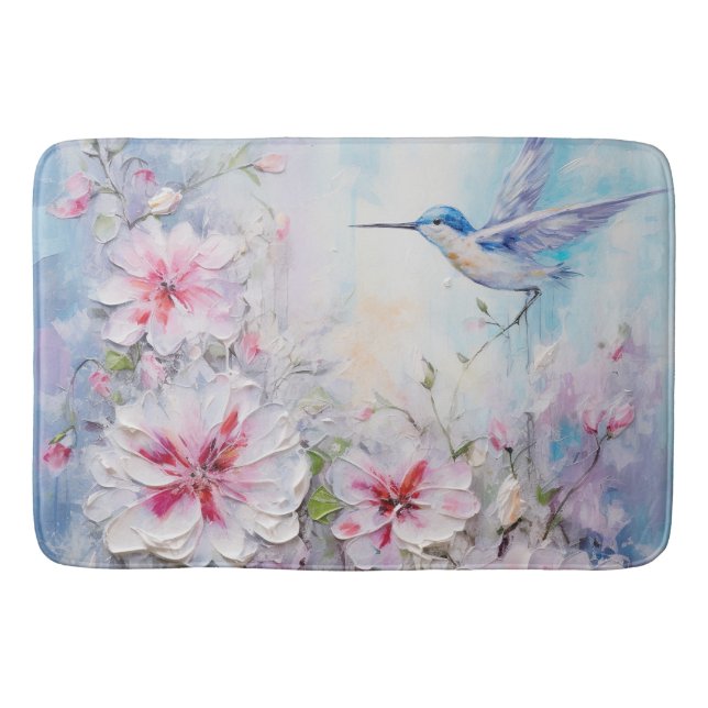 The Hummingbird Design Series 11 Bath Mat (Front)