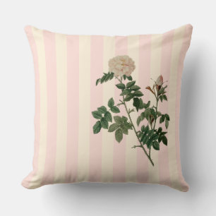The Hummingbird's Rose Garden Throw Pillow