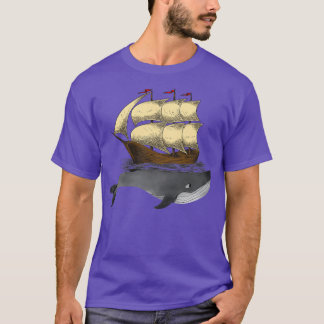 The Humpback whale under a ship T-Shirt