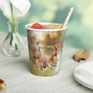 The Hungarian Wirehaired Vizsla Paper Cups