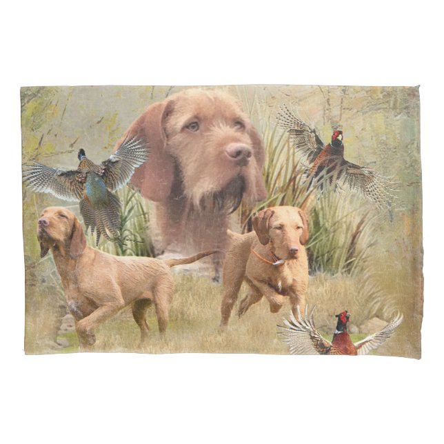 The Hungarian Wirehaired Vizsla  Pillowcase (Front)