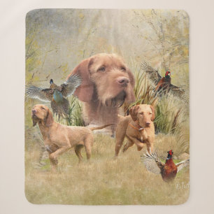 The Hungarian Wirehaired Vizsla Sherpa Blanket
