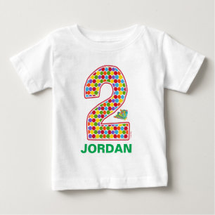The Hungry Caterpillar Butterfly 2nd Birthday Baby T-Shirt