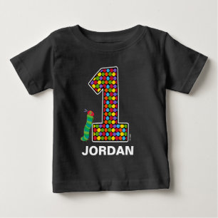 The Hungry Caterpillar Chalkboard 1st Birthday Baby T-Shirt