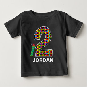 The Hungry Caterpillar Chalkboard 2nd Birthday Baby T-Shirt