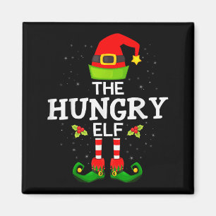 The Hungry Elf Christmas Family Matching Pajama  Magnet