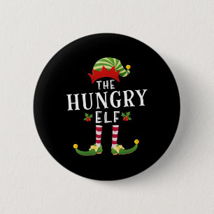 The Hungry Elf Christmas Matching Pajama 6 Cm Round Badge