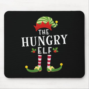 The Hungry Elf Christmas Matching Pajama Mouse Mat