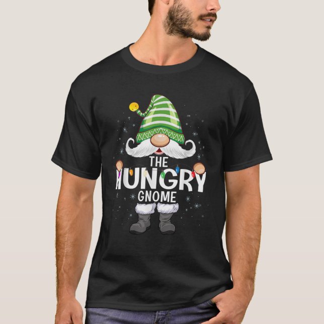 The Hungry Gnome Matching Group Christmas  T-Shirt (Front)