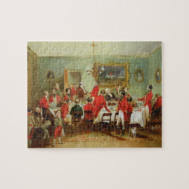 The Hunt Breakfast, Bachelor's Hall, 1836 (oil on Jigsaw Puzzle (Horizontal)