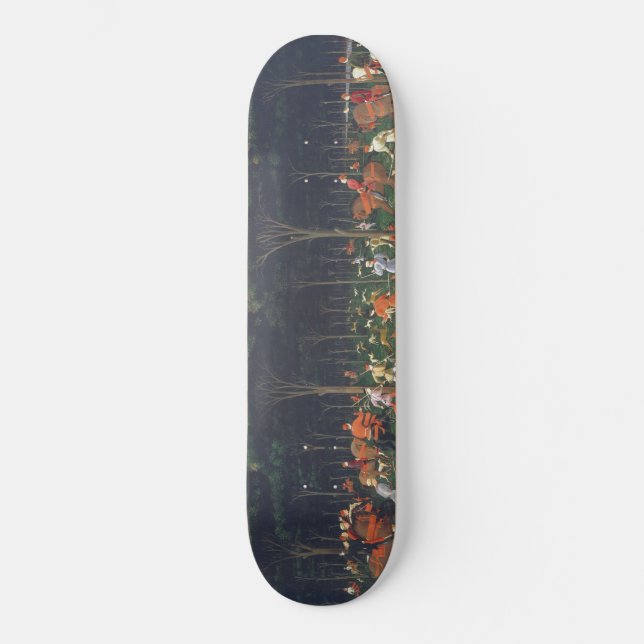 The Hunt in the Forest (by Paolo Uccello) Skateboard (Front)