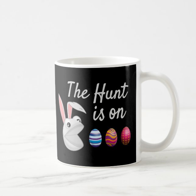 The hunt is on Easter Bunny Egg Hunt Coffee Mug (Right)
