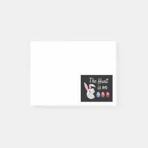The hunt is on Easter Bunny Egg Hunt Post-it Notes