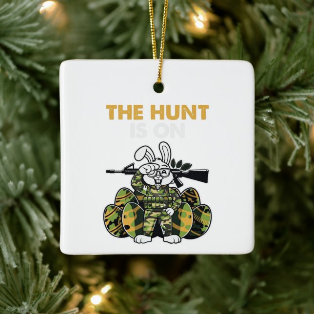 The Hunt Is On Easter Ornament (Tree)