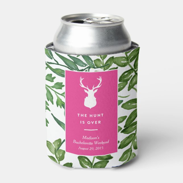 The Hunt is Over | Bachelorette Can Cooler (Can Front)