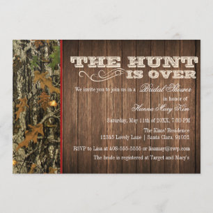 The Hunt Is Over Bridal Shower Invitation