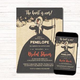 The Hunt Is Over Bridal Shower Invitation