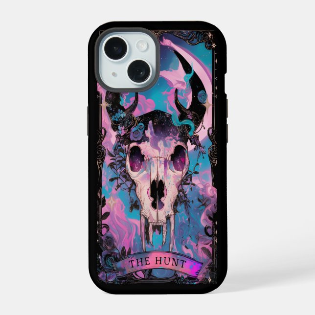 The Hunt Tarot Card Witchy Vibes iPhone case (Back)