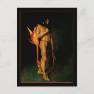 The Hunter by George deForest Brush Fine Art Postcard