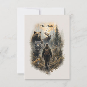 The Hunter , Into the Wild Silence Thank You Card