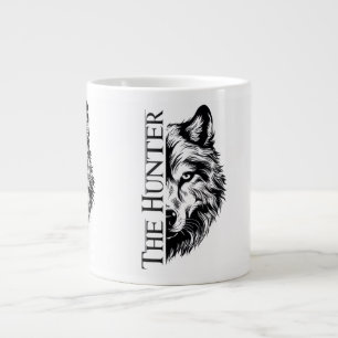 The Hunter Wolf Mug Design
