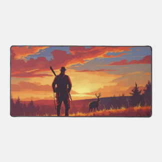The Hunter's Dilemma at Sunset Desk Mat