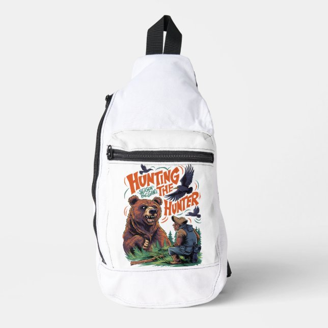 The Hunters Humble Encounter Hunting Funny Sling Bag (Front)