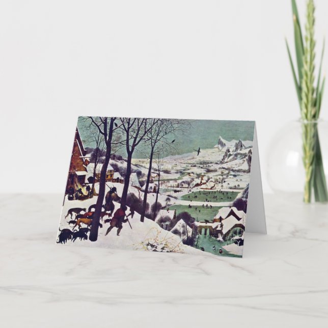 The Hunters In The Snow,  By Bruegel D. Ä. Pieter Card (Front)