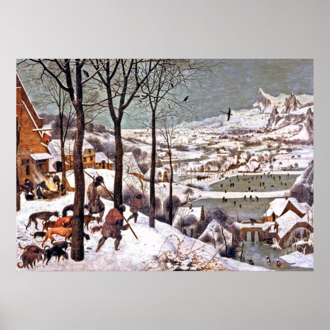 The Hunters in the Snow by Bruegel the Elder Poster (Front)