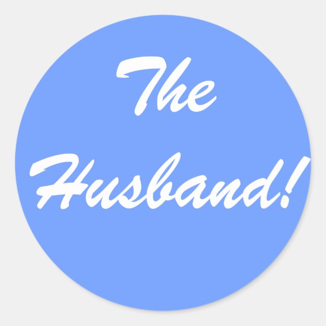 The Husband Sticker (Front)