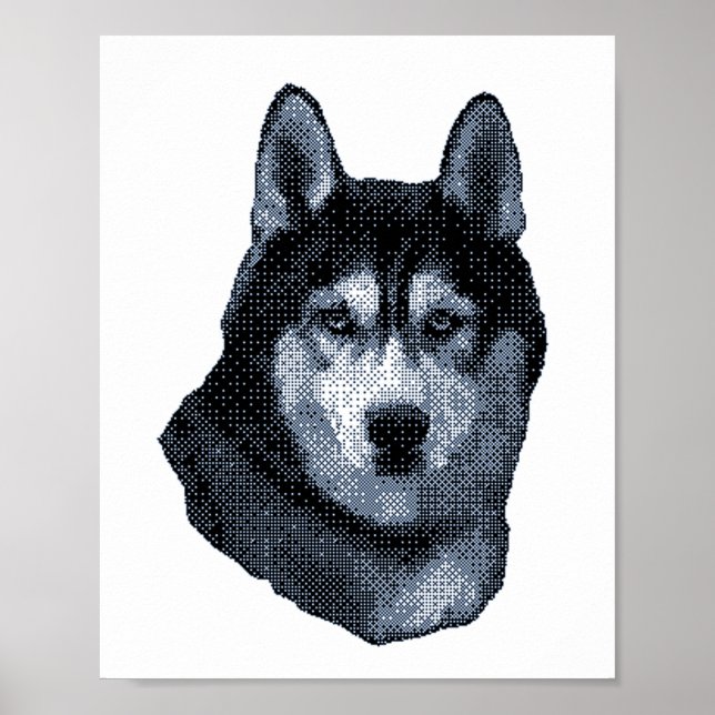 The Husky Is My Favorite Dog,Siberian Husky Poster (Front)