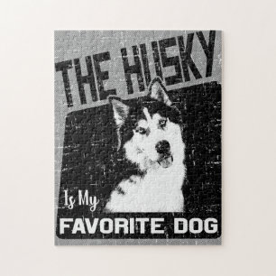 The Husky Is My Favourite Dog,Siberian Husky Jigsaw Puzzle