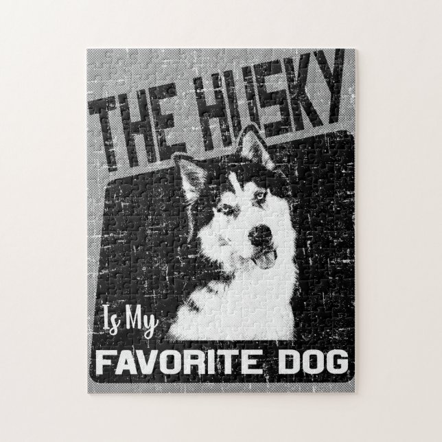 The Husky Is My Favourite Dog,Siberian Husky Jigsaw Puzzle (Vertical)