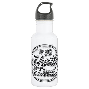 The Hustle is real vintage tattoo style quote 532 Ml Water Bottle