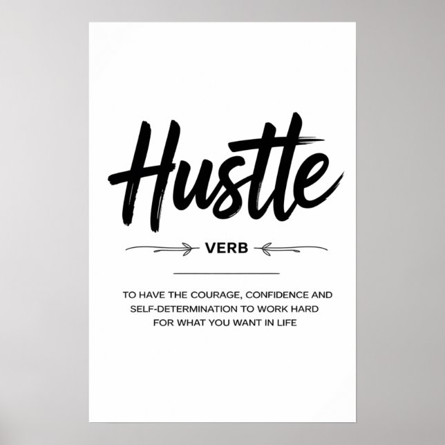 The Hustle Mindset Poster (Front)
