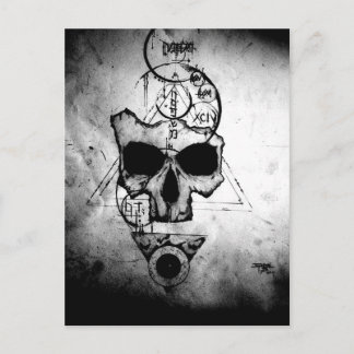 The Hyman Skull Postcard