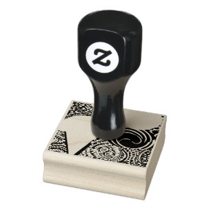 the hypnotising desing rubber stamp 