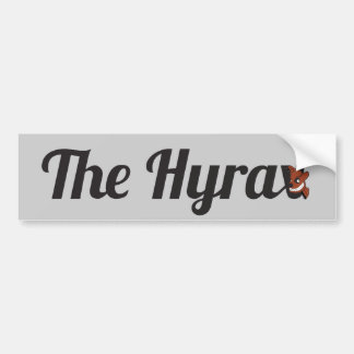 The Hyrax Bumper Sticker