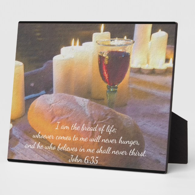 The I am the Bread of Life Photo Plaque (Side)