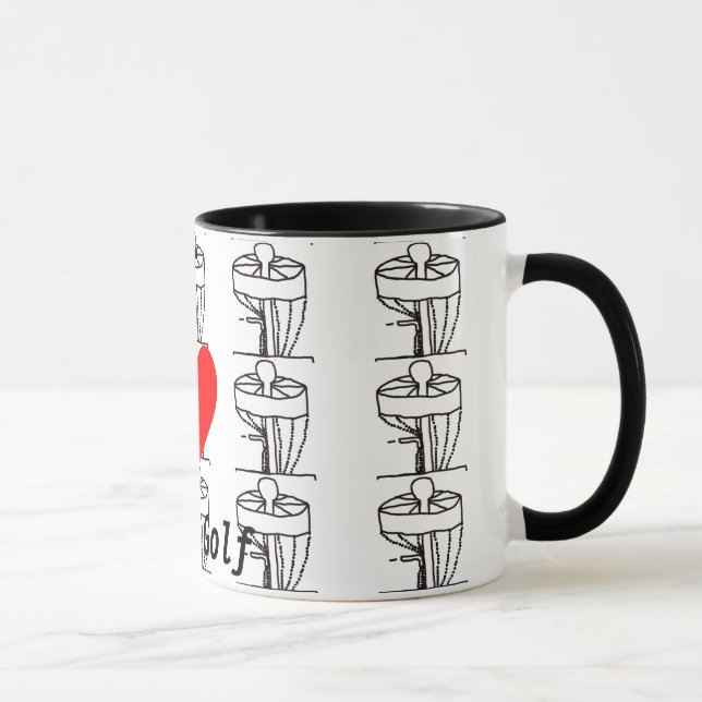 The I ♥ Disc Golf coffee mug (Right)