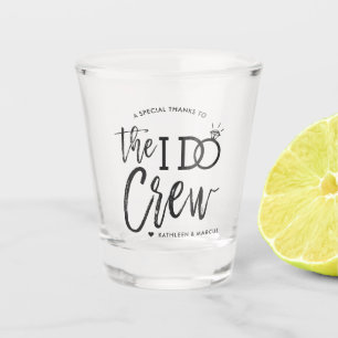 The I Do Crew   Wedding Party Favour Shot Glass
