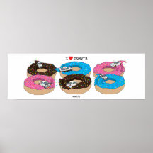 The "I Love Donuts" Collectors Poster