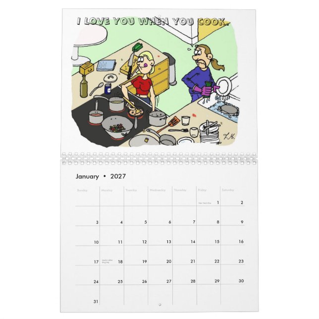 the I Love You When...calendar Calendar (Jan 2027)