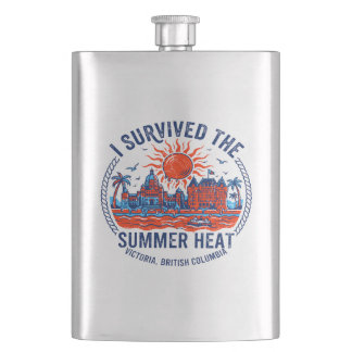 The I Survived Summer Heat Victoria British Columb Hip Flask