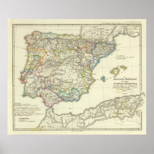 The Iberian peninsula to their church Poster