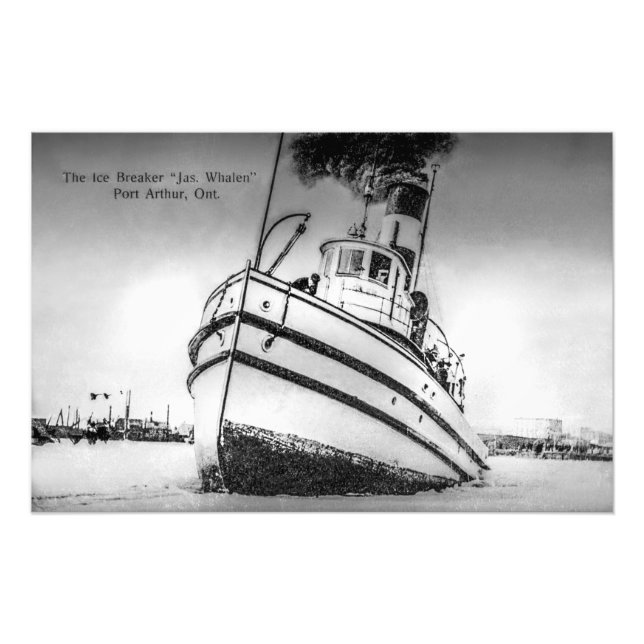 The ice breaker Jas Whalen, Port Arthur, Ontario Photo Print (Front)